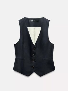 Zara linen vest